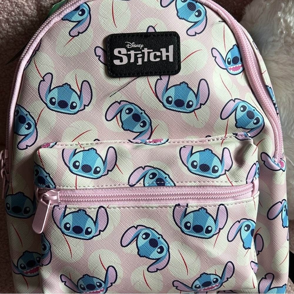 Disney Stitch Backpack Pink and Blue Accessories